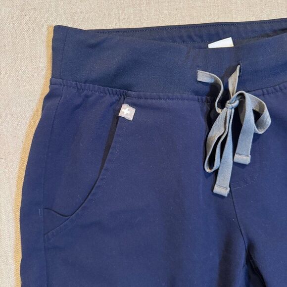 FIGS Zamora Jogger Scrub Pants XXS Navy Blue Technical Collection - Picture 3 of 8